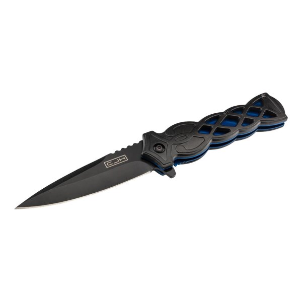 CJH Einhandmesser schwarz/blau