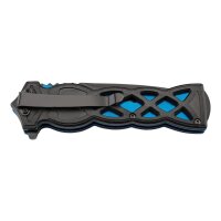 CJH Einhandmesser schwarz/blau