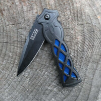 CJH Einhandmesser schwarz/blau