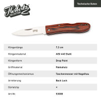 Herbertz Selektion Taschenmesser Pakkaholz