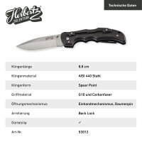Herbertz Selektion Einhandmesser G10 und Carbonfaser