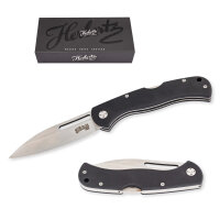Herbertz Selektion Einhandmesser AISI 440 Stahl rostfrei Back Lock G10 Heftschalen Fangriemenöse