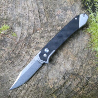 Herbertz Selektion Springmesser Stahl AISI 440 Button Lock Edelstahlplatinen G10 Schalen Taschenclip Etui