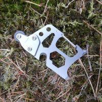 Herbertz Survival-Tool Edelstahl rostfrei Feuerstarter 6 Funktionen