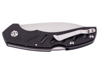 Herbertz Taschenmesser Stahl 440 Back Lock G10 Heftschalen schwarz Edelstahl Taschenclip