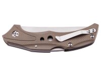 Herbertz Taschenmesser 440 Stahl Back Lock G10 Heftschalen desert Edelstahl Taschenclip