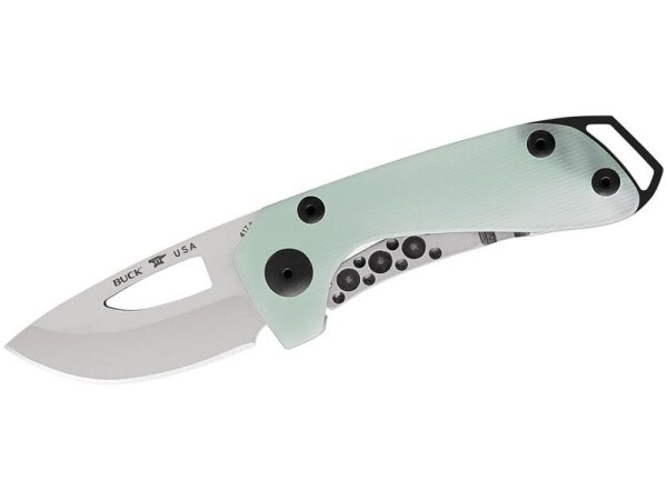 Buck Einhandmesser BUDGIE 417 S35VN Stahl rostfrei Frame Lock G10 Schale Taschenclip