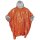 Fox Outdoor Notfall-Poncho, orange, einseitig alubeschichtet