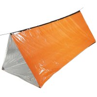 Fox Outdoor Notfall-Zelt, einseitig alubeschichtet, orange