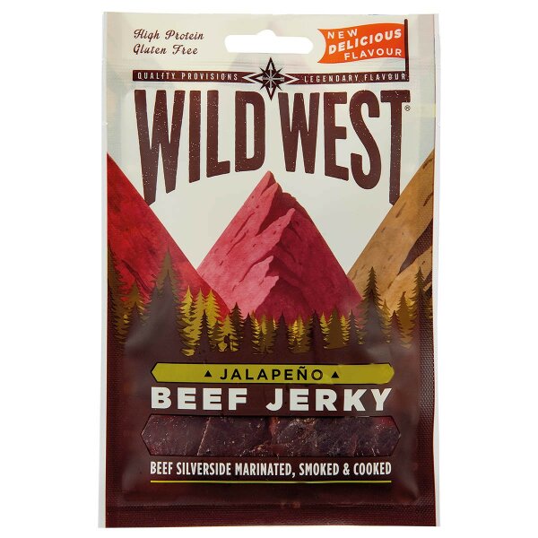 Wild West, Beef Jerky Jalapeno, 70 g, 7% Mwst.