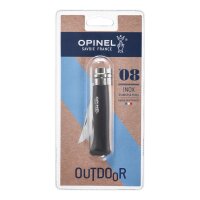 Opinel Taschenmesser No 08, Buche, rostfrei, schwarzbraun