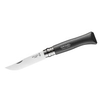 Opinel Taschenmesser No 08, Buche, rostfrei, schwarzbraun