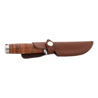 Herbertz Gürtelmesser, Damast, AISI 420 Stahl,...