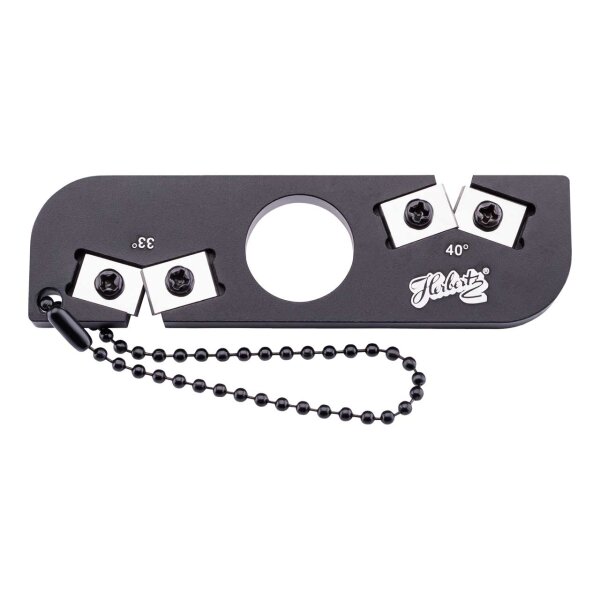 Herbertz Messerschärfer, Wolfram-Carbid-Einsätze, 33 und 40 Grad, Aluminiumgehäuse