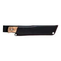 Marttiini Gürtelmesser TUNDRA, Stahl X50CrMov15, rostfrei, grau gewachster Maserbirke-Griff, Fiberglas, Steckscheide