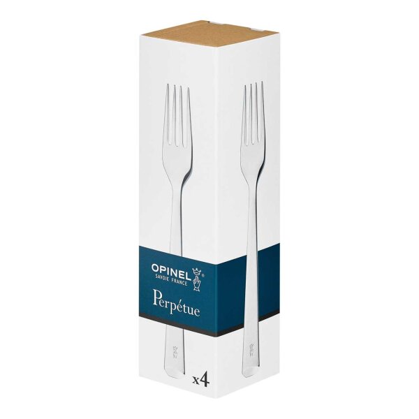 Opinel Perpetue Box 4 Gabeln, Edelstahl, rostfrei, poliert