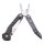 TRUE HANDYONE, Multitool, rostfrei, 18 Funktionen, Aluminium Griffschalen, 9 Bits mit Adapter, Nylonetui