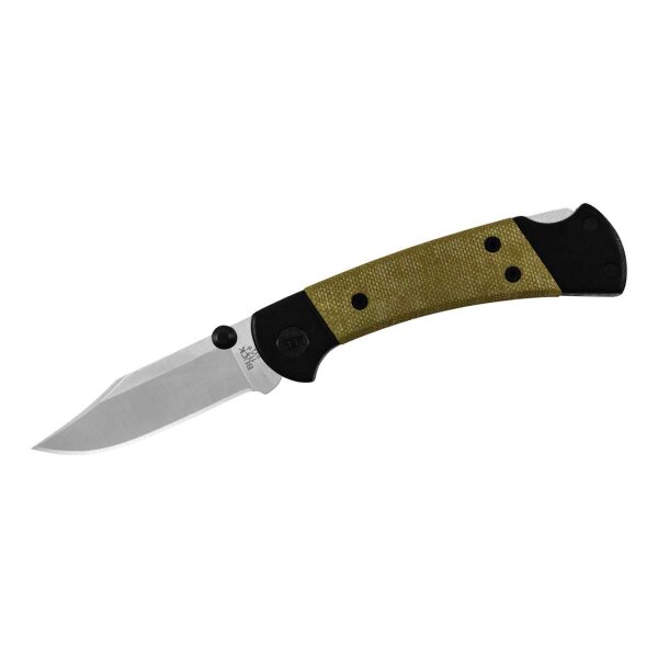 Buck 112 RANGER SPORT, S30V Stahl, rostfrei, Back Lock, Griffschalen aus eloxiertem Aluminium und Micarta