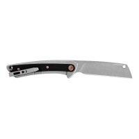 Buck 263 HILINE, D2 Stahl, rostfrei, Frame Lock, grau eloxiertes Aluminium, schwarze G10 Einlagen