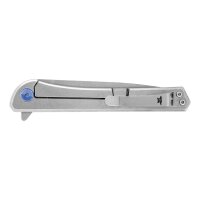 Buck 264 CAVALIER, 7Cr Stahl, rostfrei, Frame Lock, grau eloxiertes Aluminium Griffstück, Kohlefaser Einlagen
