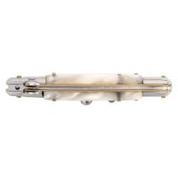 Herbertz Springmesser, AISI 420 Stahl, rostfrei, Kunststoffgriff weiß