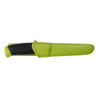 Morakniv Messer, COMPANION, rostfreier Sandvik-Stahl 12C27, Olive Green, Kunststoffscheide mit Gürtelclip