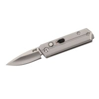 Herbertz Springmesser, AISI 420 Stahl, rostfrei, Edelstahlgriff, Daumenrampe, Tip Up Clip