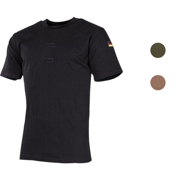 BW Tropenunterhemd mit Klett & Abzeichen – MFH Einsatzshirt | Tarnzone