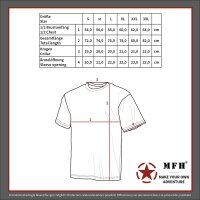 MFH US T-Shirt, halbarm, 170 g/m², hunter-snow