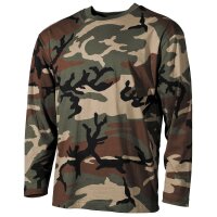 MFH US Shirt, langarm, 170 g/m², woodland