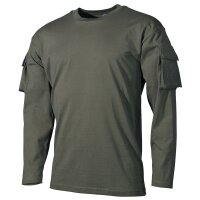 MFH US Shirt, langarm, mit Ärmeltaschen, oliv