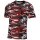 MFH US T-Shirt, "Streetstyle", 140-145 g/m², rot-camo