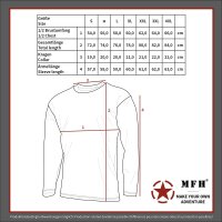 MFH Russ. Marine Shirt, langarm, Winter, weiß-blau