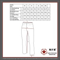 MFH US Kampfhose, BDU, Knie- und Gesäßverstärkung, schwarz