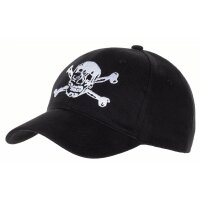 Pro Company BB Cap, flach, "Totenkopf", schwarz