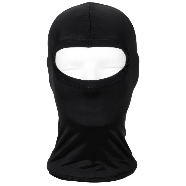 MFH Balaclava, 1-Loch, dünn, 100 % Elasthan, schwarz