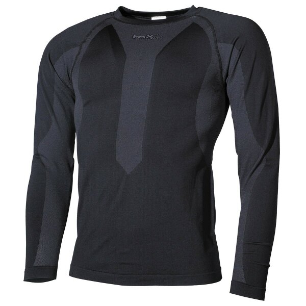 Fox Outdoor Thermo-Funktions-Unterhemd, langarm, schwarz