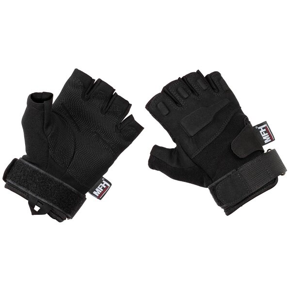 MFH Professional Tactical Handschuhe,"Pro", ohne Finger, schwarz