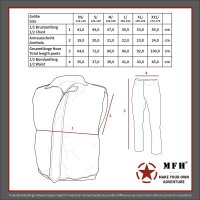 MFH Kinder-Anzug, Weste und Hose, Hosenbeine abnehmbar, flecktarn