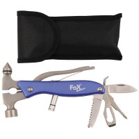 Fox Outdoor Werkzeugset, "Worker", blau, Metall