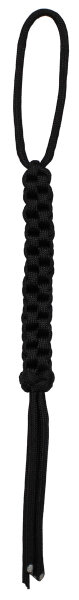 MFH Schlüsselanhänger, schwarz,Parachute Cord, Länge 24 cm