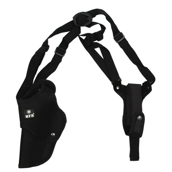 MFH Pistolenschulterholster,links,schwarz, mit Magazintasche