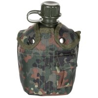 MFH US Plastikfeldflasche, 1 l, Hülle, BPA-frei,...