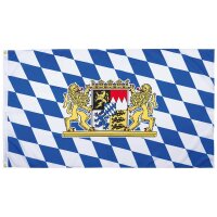 MFH Fahne, Bayern mit Löwen, Polyester, 90 x 150 cm