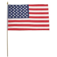 MFH Fahne USA, Polyester,Holzstiel, 30 x 45 cm