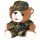 MFH Teddybär, mit Anzug und Mütze, flecktarn, ca. 28 cm