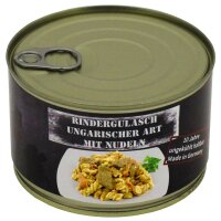 MFH Rindergulasch ungar. m.Nudeln,Vollkonserve, 400 g, 7% Mwst.