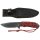 Fox Outdoor Messer, Redrope, groß,stonew., Griff umwickelt